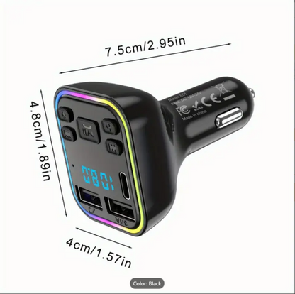 Auto punjač sa dual USB i Type C portovima
