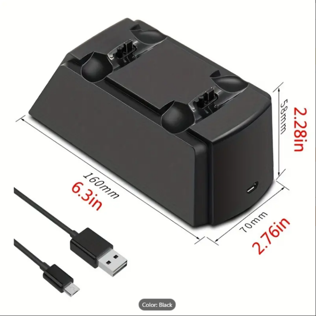 PS4 punjač sa LED indikatorom, Dual USB dock