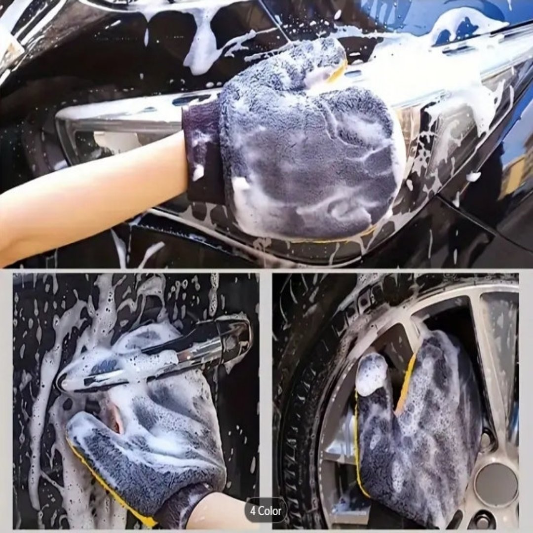 Rukavice za auto sa čupavim vlaknima - Dizajn Medveđa Šapa